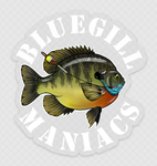 Bluegill Maniacs 4" Sticker Clear