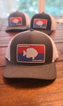 Trucker Hat with Red White & Blue Logo